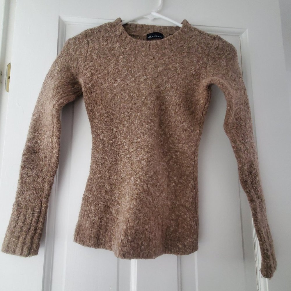 Moda International Tan Sweater
